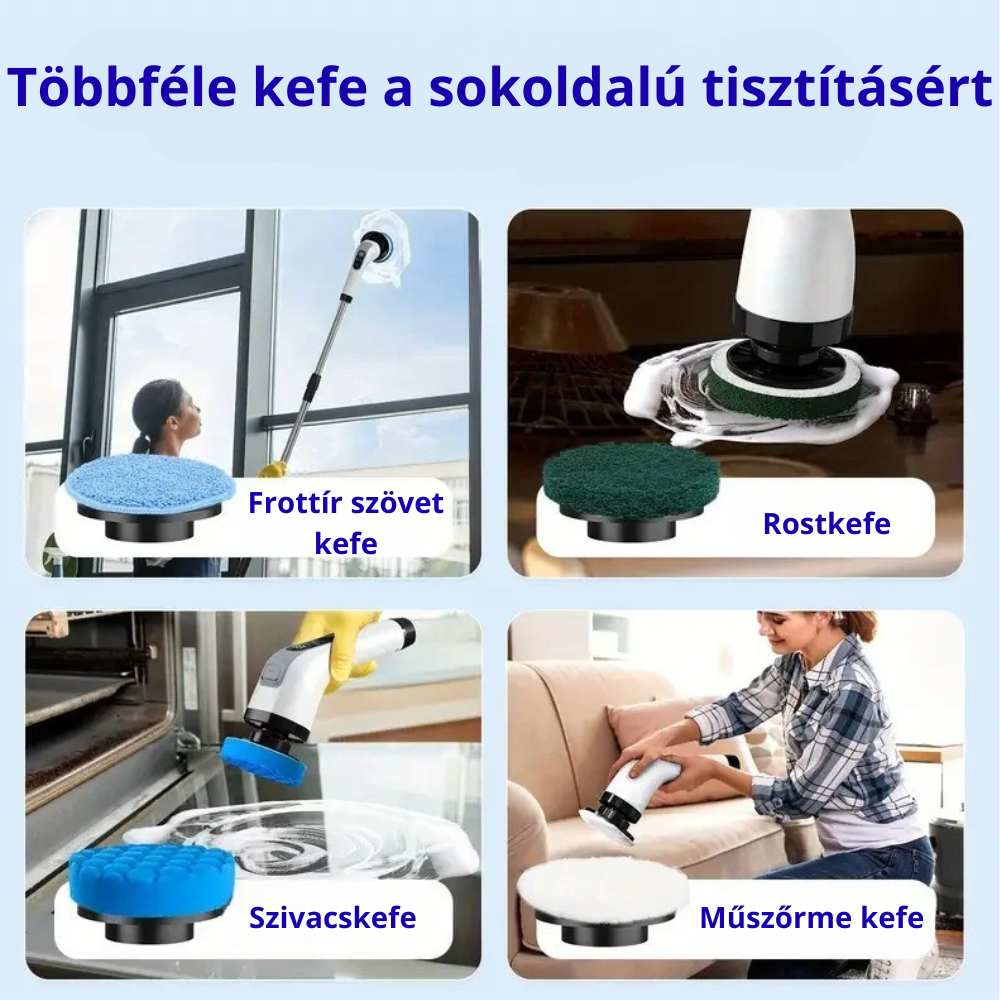 Vezeték nélküli elektromos tisztítókefe