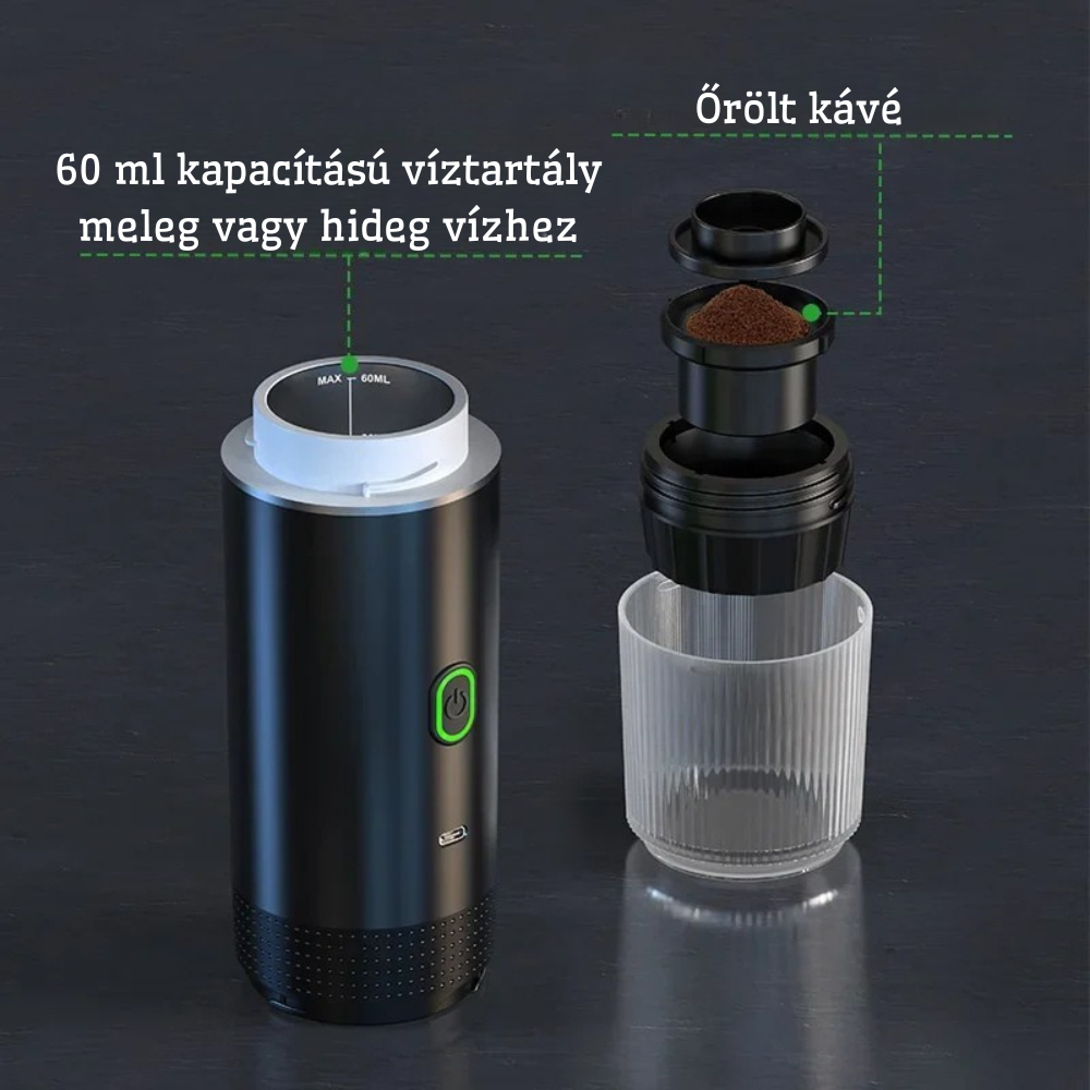 Hordozható mini kávéfőző INGYENES SZÁLLÍTÁS