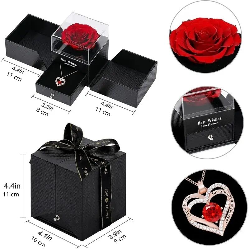 Titkos Rózsadoboz Nyaklánccal - A Tökéletes Ajándék